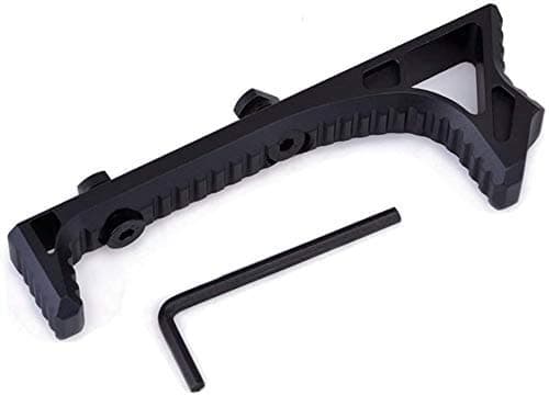Tactical Mlok Keymod Foregrip Aluminum Link Curved Angled Hand Stop Front Grip Foregrip for Mlok Keymod Handguard System