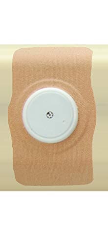 Pre cut Freestyle Libre Sensor Patches X5 Reusable Cover or Refill Many Colours (x5 Patches With Cover, Beige Skin)