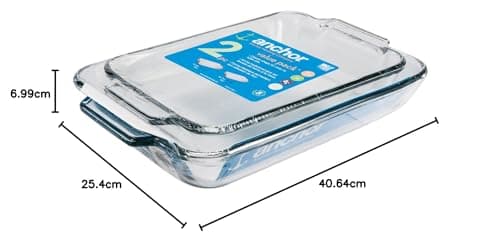 Anchor Hocking Oven Basics 2-Piece Baking Dish Value Pack