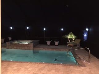 1 Light per order. Brightness - 20 Lumen. Solar Lanai Lights for Patio's, Screen Enclosures and Pool Cage Lighting