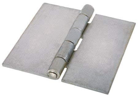 Heavy Duty .120 Leaf Thick X .250 Pin Butt Hinge in Stainless, Steel, or Aluminum Weld-On or Bolt On Without Holes. (Aluminum, 3 inches X 3 inches)
