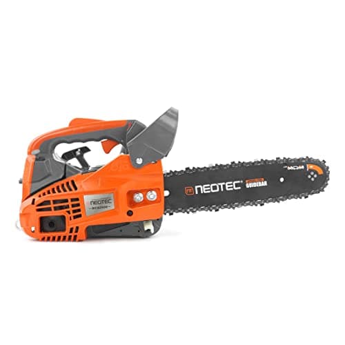 NEO-TEC 12'' Top Handle Gas Chainsaw, Mini Chainsaw 2-Stroke 25.4cc Portable Chain Saws for Trees Gas Powered Wood Cutting