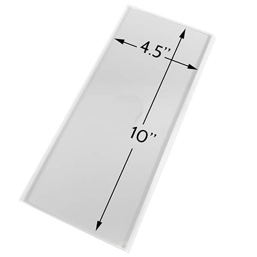 CakeSafe 10 Inch OG Acrylic Icing Scraper with Angled Edge