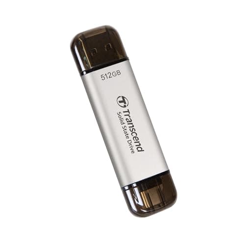 310S 512GB USB C & USB A External Portable SSD, Up to 1,050 MB/s, 5 Yr Warranty, Silver, for iPhone 15 pro max, MacBook, Ipad, Laptop and Desktop