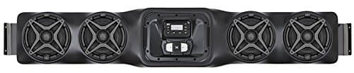 SSV Works WP-UO4S Bluetooth 4 Speaker Overhead Stereo System for Can-Am Commander and Maverick, Honda Big Red and John Deere Gator