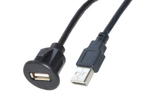 2 m USB Cable with Holder # Male Extension Cable for Car/PC/HTPC USB 2000 W #