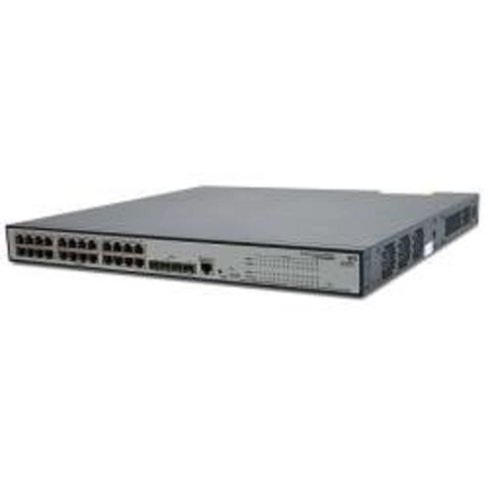 Hewlett Packard HP V1910-24G-PoE (365 W) Switch - Switch - Managed - 24 x 10/100/1000 + 4 x SFP - rack-mountable - PoE