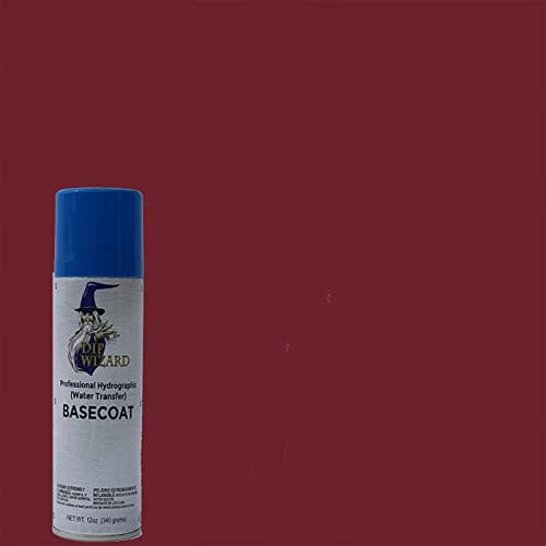 Dip Wizard Hydrographic Paint 12 Ounce Aerosol Spray Can Base Coat Hydro Graphic Film Water Transfer Printing Hydro Dipping Dip Paint (Deep Wine Red)