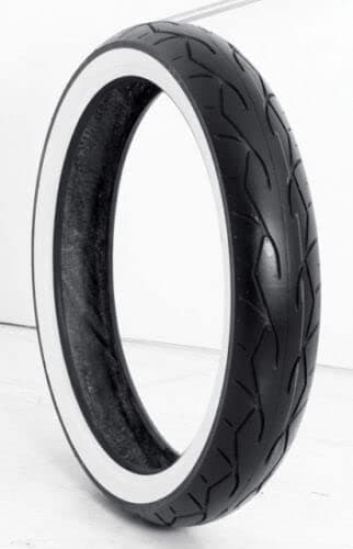 DNA Specialty VEE RUBBER 120/70-21'' WHITE WALL FRONT TIRE 4 HD FLTRX/FLHR FOR 21''x3.5''