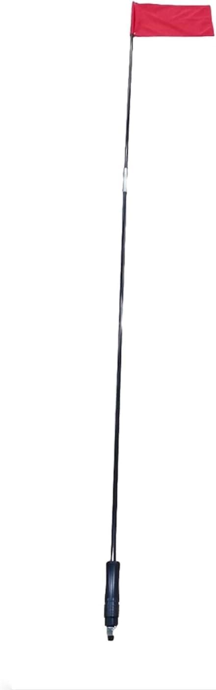 AOR Off-Road 9ft Black Flag Pole, Center Split with Quick Disconnect, Adventure Series For ATV, UTV, Jeep, Truck, and Dune Buggy