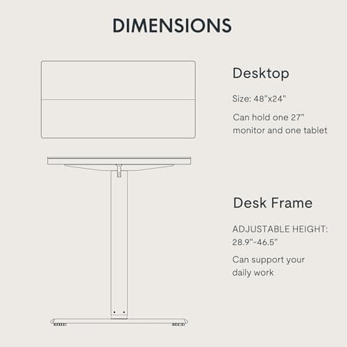 FLEXISPOT Standing Desk Electric Height Adjustable Desk with 48 x 24 Inches Splice Board, Ergonomic Memory Controller, Black Top + Black Frame