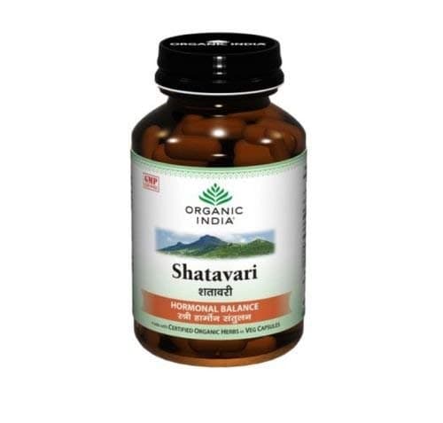 Organic India Shatavari - 60 Capsules Bottle