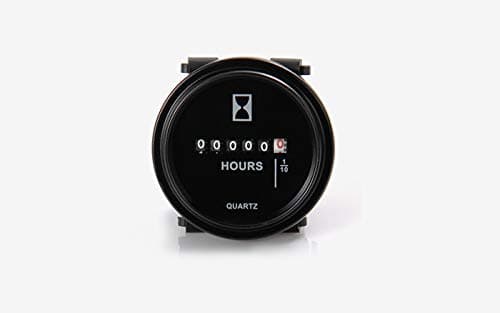 DC 12V Hour Meter (24v and 48v) Suitable for Diesel & Gas Engine, ATV, mx,mtd, Boat, Dirtbike, Mower, Golf cart, Forklift, RV (MHM2)