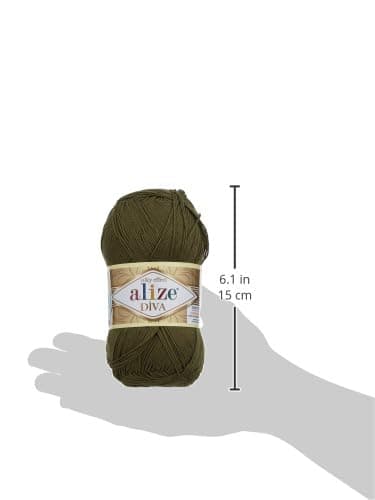 Alize Diva Silk Effect 100% Microfiber Acrylic Yarn 1 Ball skeins 100gr 383yds (279 - Midnight Blue)