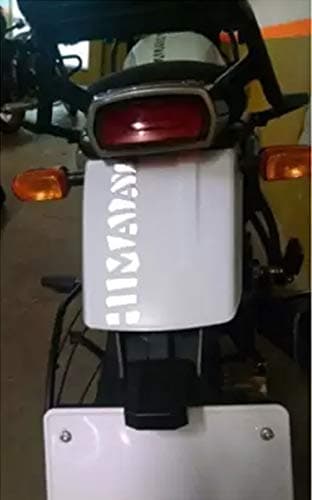 SIMPLE N SOBER -Fine Quality Zero Scratches,Pack of 2 Himalayan Stencil Sticker,Fine White Reflective Quality