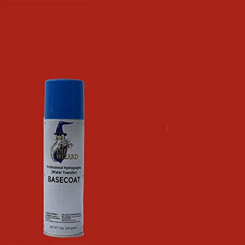 Dip Wizard Hydrographic Paint 12 Ounce Aerosol Spray Can Base Coat Hydro Graphic Film Water Transfer Printing Hydro Dipping Dip Paint (Pepper Red)