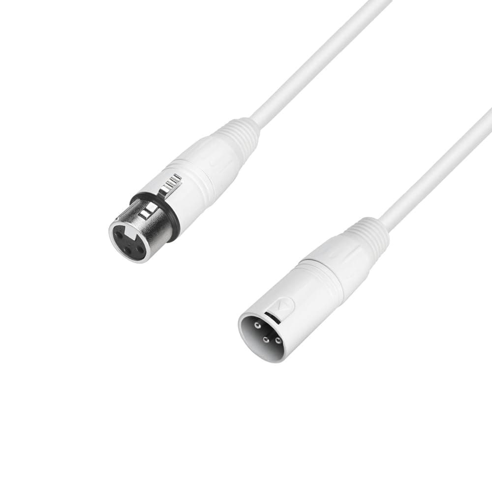 Adam Hall Cables 4 STAR MMF 500 SNOW - Microphone Cable XLR female x XLR male | 5 m