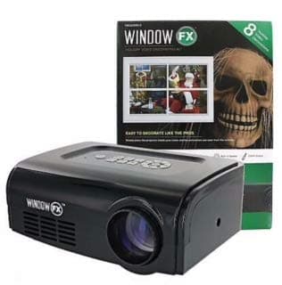 Holiday Video Decorating Kit with Remote Control, 8 Videos, Projector Screen, and Adjustable Tripod