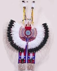 Super Deluxe Traditional Bustle Kit w/Hand Painted Eagle Feathers