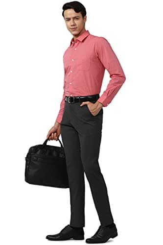 Peter England Men PESFOSLFQ39567 regular