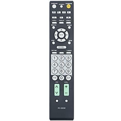 Replacement Remote Control fit for Onkyo AV Receiver RC-682M RC-681M RC-607M HT-R340 HT-R530 HT-R540 HT-R550 HT-SR600 HT-SR800 TX-SR505 TX-SR604 TX-SR60 TX-SA605 TX-SR605 TX-SR605B TX-SA8560 5
