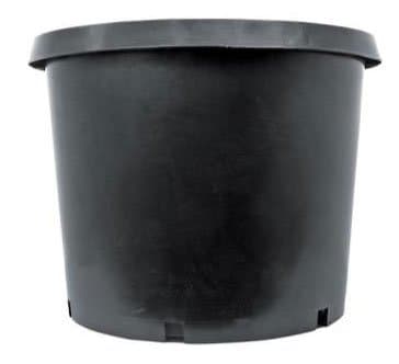 Pot, Round, Nursery, 2 Gallon, Black Plastic, 1 Dozen