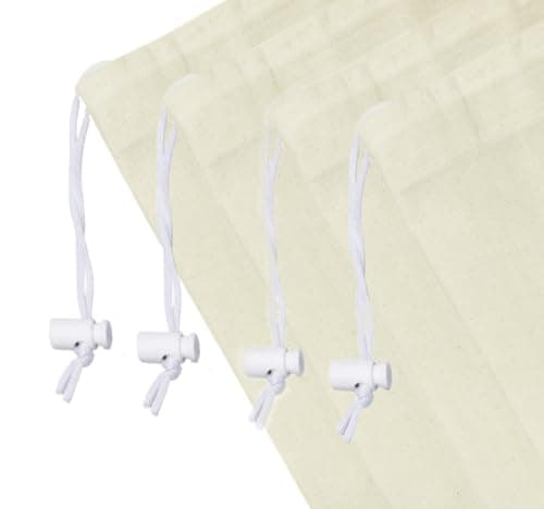COTTON CRAFT - 4 Pack Extra Large 100% Cotton Canvas Heavy Duty Laundry Bags - Natural Cotton - 28"x36" - Versatile - Multi Use - Santa Sack