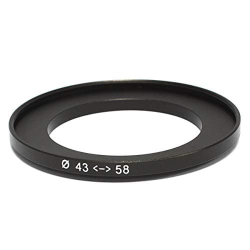Pixco 43mm-58mm Reverse Adapter Lens Reversing Ring-Step up Metal Filter Adapter Ring 43mm Lens to 58mm Accessory-43mm Lenses (43mm-58mm)