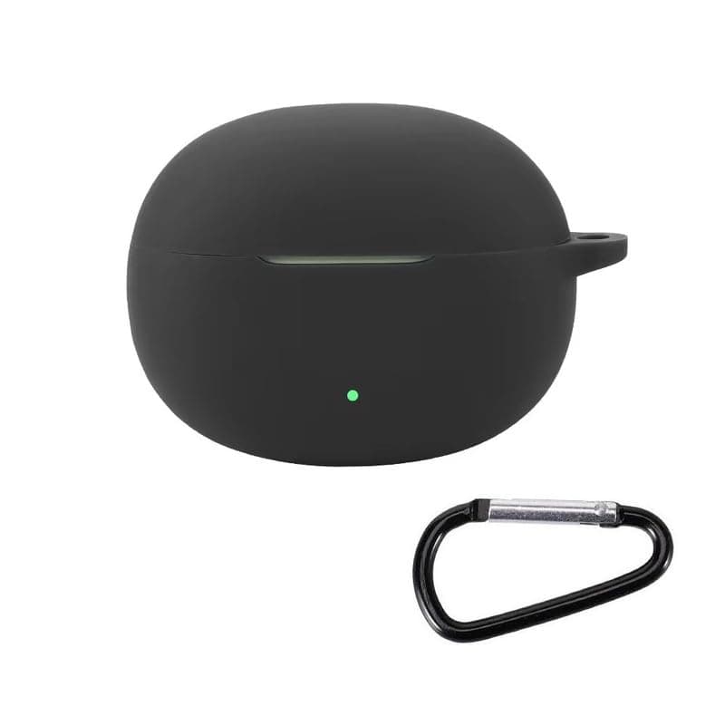 Colorcase Front & Back Full Protection Silicon Case Cover for Realme Buds T01 - (Black) (Earbuds Not Included)