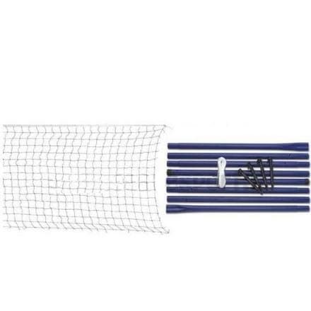 SET COMPRISING BEACH VOLLEYBALL NET POLES MT6.10,6 COR SPORT