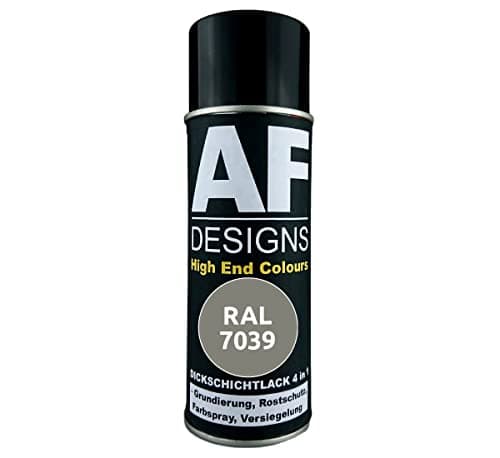 Alex Flittner Designs Rust Protection Paint 4-in-1 RAL 7039 Quartz Grey Metal Protective Paint Spray Rust Protection Paint Spray Can