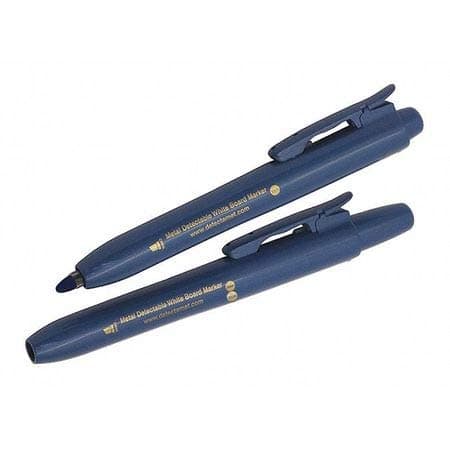 Detectable Dry Erase Marker Set, Round Barrel, PK10