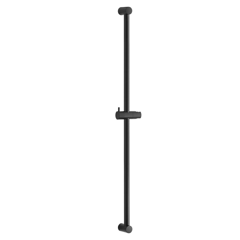 Shower Slide Bar 33 in Segmental Slide Bar Adjustable Installation Distance 20-32 in with 360° Adjustable Handheld Shower Head Holder for Bathroom, Screw Wall Mounted, Matte Black