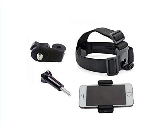 JUN For Cellphone Selfie Chest Mount Chest Harness Strap compatible with iPhone 6 iPhone 6 Plus iPhone 5 5s 5c Samsung Galaxy S4 S3 Samsung Galaxy Note 3 Note 2 HTC One M7 M8 (head strap)