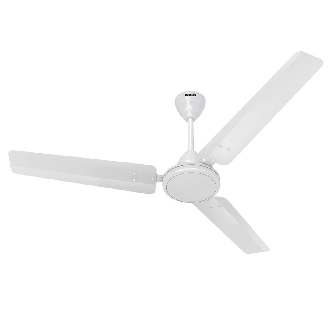 1200mm Mozel ES Ceiling Fan | Best in class base fan,High Air Delivery, Energy Saving, 100% Pure Copper Motor | 2 Year Warranty | (Pack of 1, Elegant White)