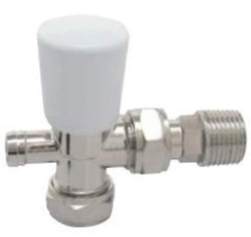 Myson Matchmate NP LS Drain Off 15mm angle Manual Radiator Valve