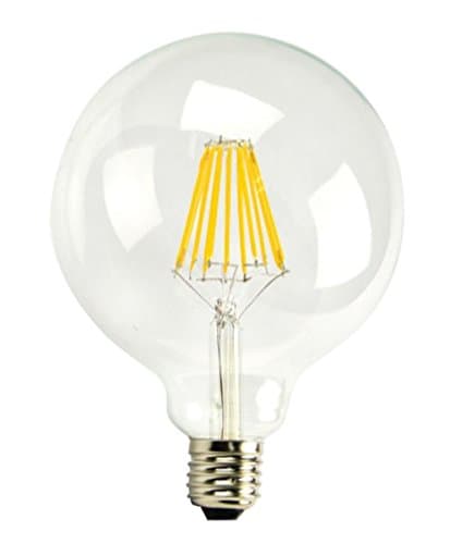 Kodak 55035 Globe G125 Dimmable LED Multi-Filament Light Bulb, 100-watt, E26 Base