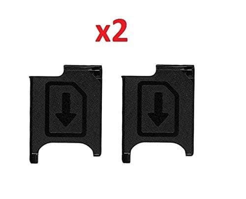 by Walking Slow-2 Piece Micro SIM Card Tray Holder Replacement for Sony Xperia Z2 L50w D6505 D6503