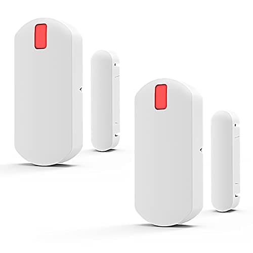 YISEELE Window & Door Entry Sensor 2 PCS - Protection Compatible with YISEELE WiFi Home Security System (work with YX-800)