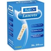 ReliOn 30G Ultra Thin Lancets 210-ct