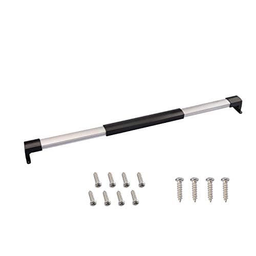 RV Screen Doors Cross Bar Handle Adjustable Length with Sturdy and Secure Black Non-Slip Grip