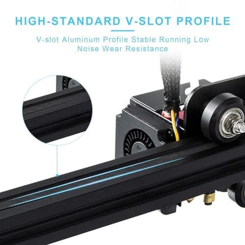 Official Creality 3D Printer Ender-3 FDM DIY Printers High-Precision Printing Stable Power Supply Rapid Heating Up Quality Extruder Resume Printing High-standard V-profile Printing Size: 220x220x250mm