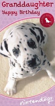 Nintendogs - Granddaughter Birthday Card