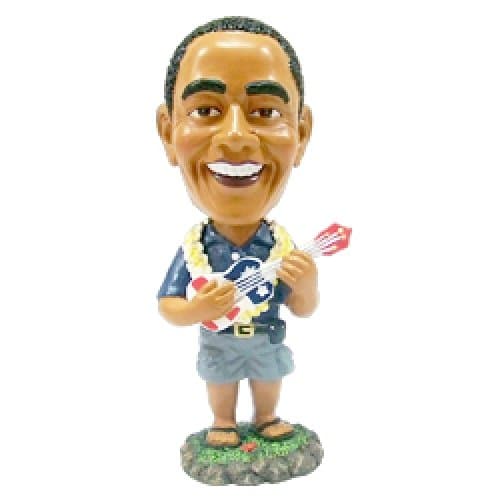 President Obama Bobblehead - Ukulele 4" Tall