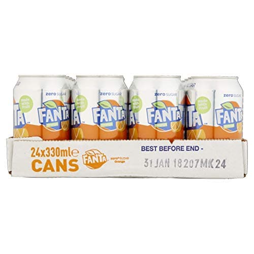 Fanta Orange Zero 24 x 330ml Cans
