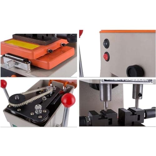 Key Cutting Machine Professional 368A, Automatic Key Duplicator for Universal Key Copy Tool, Vertical Key Copier for Locksmith Tools