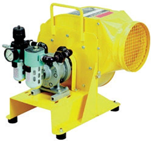 Air Systems International Saddle Vent 3000 cfm Pneumatic Blower Kit (For Use With Non-Hazardous Location Ventilators) (Includes SVB-A8 Pneumatic Blower, Saddle Vent, 90° Elbow, Conductive Duct, Duct Canister And Universal Mount)