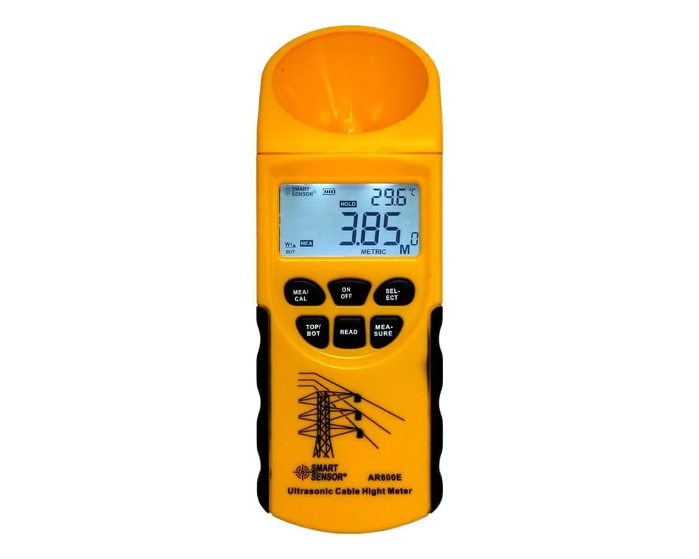 Ultrasonic Cable Height Meter 6 Cables Measurement LCD display Measuring Range(Height 3-23m,Plane 3-15m) AR600E