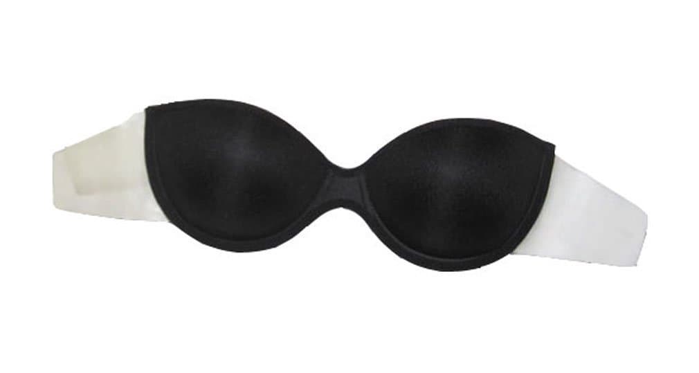 Totally Backless & Strapless Bra W/adhesive Clear Wing, B, Black