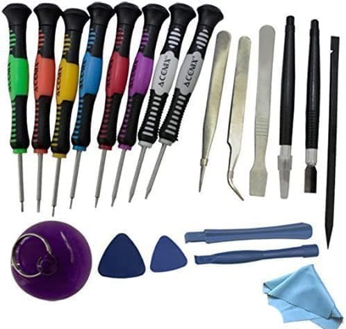 20 in 1 Repair Opening Tools Kit Screwdriver Set for Small Magnetic Kit with Phillips Flathead Pentalobe Torx Opening Pry for iPhone Mac iPad Samsung and Many More